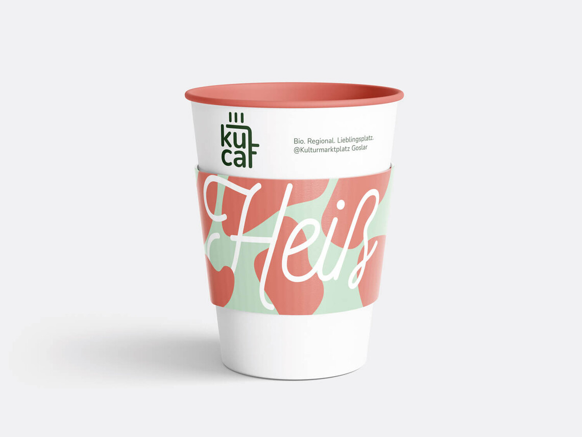 refillable Kaffeebecher im neuen Design des Kucaf
